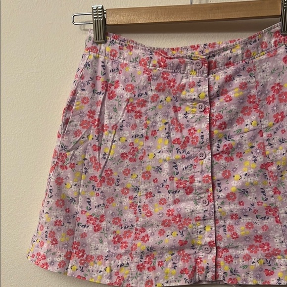 GAP Pink and Blue floral spring  A-Line Mini Skirt Casual - Picture 4 of 11